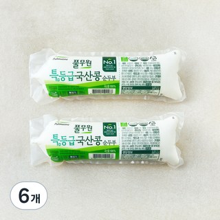 풀무원 특등급 국산콩 순두부, 350g, 6개