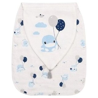 KU.KU Duckbill 酷咕鴨 夢想氣球墊背吸汗巾, 酷涼煥彩藍, 1件