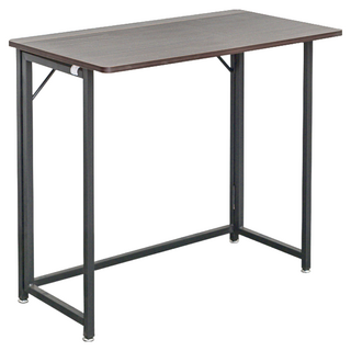 dayneeds 日需百備 日系無印風摺疊書桌 電腦桌 折疊桌 書桌 SBH837308BK, 胡桃木