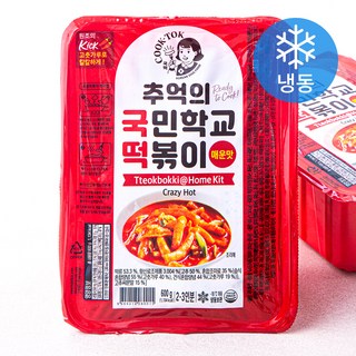 추억의국민학교떡볶이 매운맛 (냉동), 600g, 2개