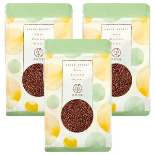 GreenMarket 菓青市集 紅藜麥 QUINOA 無乳糖/無麩質 黃金穀物, 3包, 200g