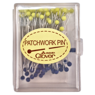 Clover 可樂牌 黃藍 拼布珠針 鋼製 28.8x0.46mm 日本產, CL57-303, 1個