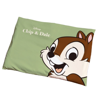 收納王妃 迪士尼 布套軟式珪藻土地墊 44 x 32 x 1.5cm 奇奇, 奇奇 綠色 + 棕色 + 白色, 1個