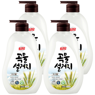 Trio 小麥成分蔬果碗盤潔液 750ml 1瓶, 4瓶