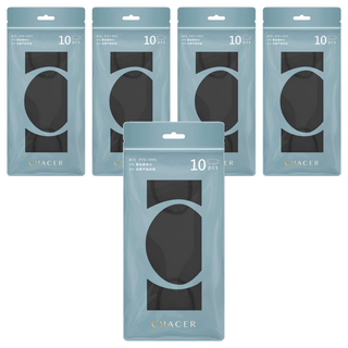 CHACER 佳和口罩 大童4D立體醫用口罩, 玄鐵厚黑, 10入, 5包