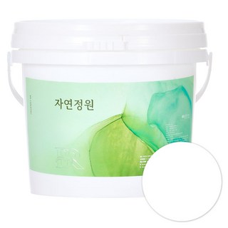 자연정원 친환경 셀프 벽지 규조토 황토 베란다 가구 결로방지 수성페인트, 화이트, 5kg, 1개