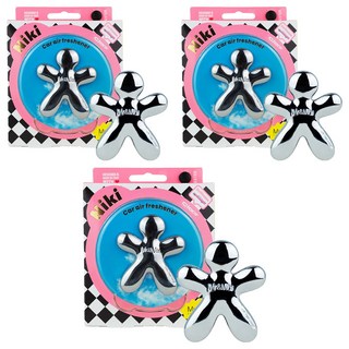 Mr&Mrs FRAGRANCE NIKI 經典車用芳香劑, 3個, 透明