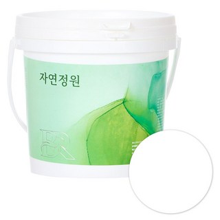 자연정원 친환경 셀프 벽지 규조토 황토 베란다 가구 곰팡이 결로방지 수성 페인트, 화이트, 1kg, 1개