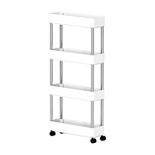 SUNEWZ 移動式縫隙置物架收納櫃 M(38 x 12.5 x 86cm) 4層, 1個, 單一顏色