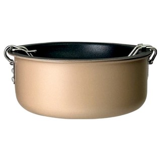 SADOMAIN 仙德曼 露營不沾子母鍋 (湯飯鍋1300ml 煎炒鍋600ml 菜盤350ml), 沙色, 1個