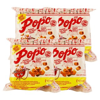 popo寶寶 甜辣魚風味豆餅, 288g, 4袋