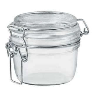 Bormioli Rocco 密封罐，多用途廚房保存收納，密封性佳，防潮防塵，玻璃材質，125ml, 1個