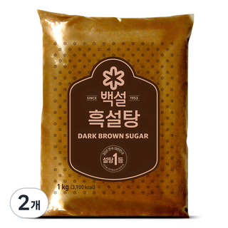 백설 흑설탕, 1kg, 2개