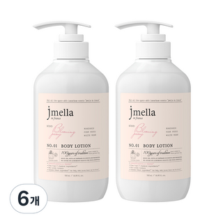제이멜라 인 프랑스 블루밍 피오니 바디 로션 러블리 플로럴향, 6개, 500ml