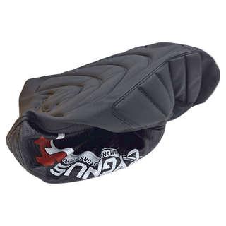 YAMAHA 勁戰3 機車坐墊套 鯊魚紋 PU皮 加厚海綿, 黑色, 不適用, 1個