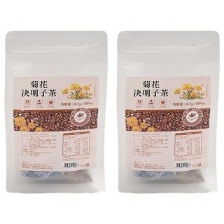 仁濟中藥 菊花決明子茶 3C守護茶 養顏美容 含枸杞 胎菊 牛蒡 桂花 金銀花, 6.7g, 15包, 2袋