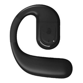 Fit Q66 長效待機藍芽耳機，開放式耳掛設計，藍牙5.4穩定連接，輕巧舒適運動適用, 黑色