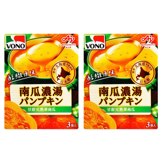 VONO 醇緻原味南瓜濃湯，嚴選完熟栗南瓜，自然香甜，3包Set, 52.2g, 2盒