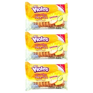 Violet 雙盟 榴槤口味夾心餅乾 165g, 3包