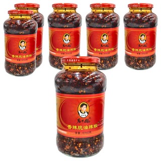 老干媽 香辣脆油辣椒 洋蔥香 花椒麻 焦香甘美, 670g, 6罐