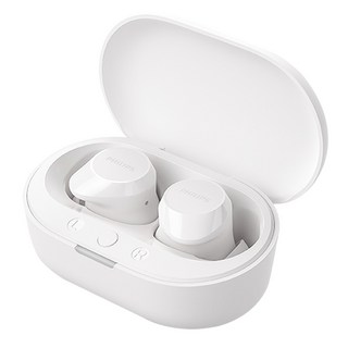 PHILIPS 飛利浦 通話降噪強力重低音真無線藍牙耳機, TAT1209, 白色