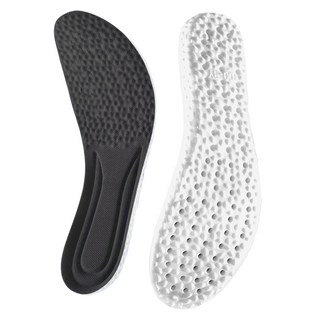 E.dot 超軟減震回彈透氣鞋墊 (2入/雙), 高密度小發泡棉, 網布, 黑色, 39~40, 1雙