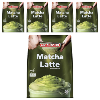 AIK CHEONG 益昌 南洋風文藝館 清香抹茶拿鐵 300g, 25g, 12包, 5袋