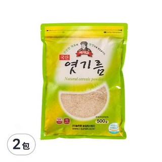 Baedaegam 韓國產麥芽粉 500g, 天然穀物粉, 2包