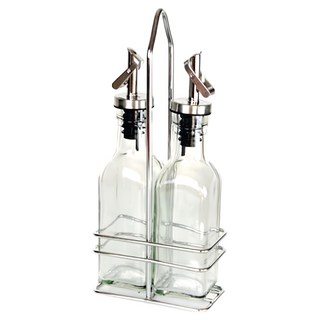 優得 玻璃油醋罐 2入組 玻璃瓶身 食品級不鏽鋼瓶嘴, 150ml, 1組