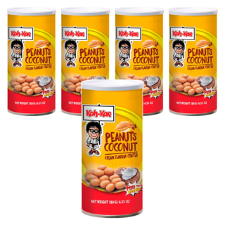 Koh-Kae 大哥 花生豆, 椰子口味, 奶油風味, 泰國必買名產, 180g, 5罐