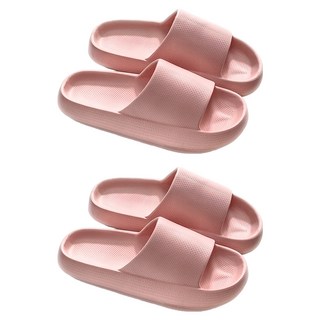 超厚底拖鞋, 24cm, 粉色