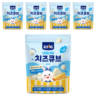 ALVINS 愛彬思 孩童四角起司塊, 16g, 原味, 5包