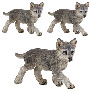 papo 幼狼公仔 50162, 3個