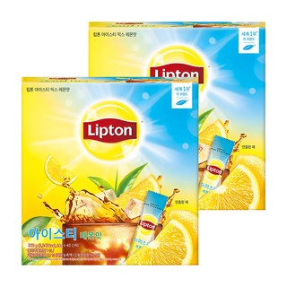 Lipton 立頓 冰茶沖泡粉 檸檬口味, 14g, 40條, 2盒