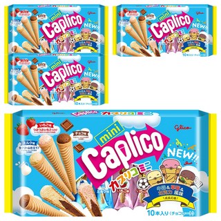 glico 格力高 Caplico 綜合迷你甜筒餅乾, 4包, 91g