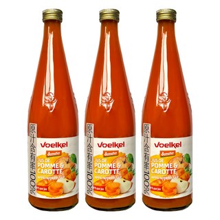 voelkel 維可 蘋果胡蘿蔔汁, 700ml, 3瓶