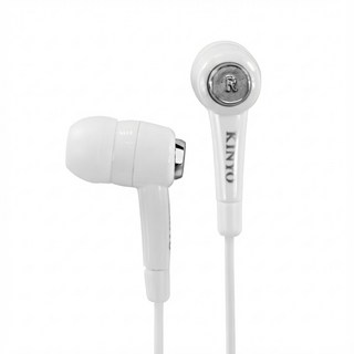 Kinyo 炫白密閉式耳機 10mm, EMP-57, 白色, 1個