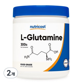 nutricost 左旋麩醯胺酸, 300g, 2罐