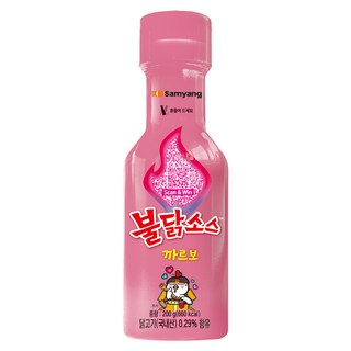 Samyang Foods 三養 火辣雞肉奶油白醬風味辣醬, 200g, 1瓶