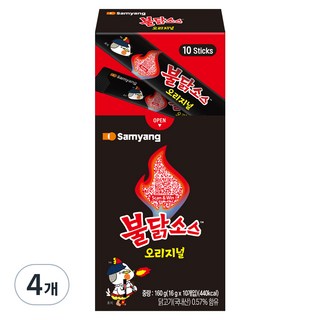 Samyang Foods 三養 火辣雞辣醬隨身包, 160g, 4盒