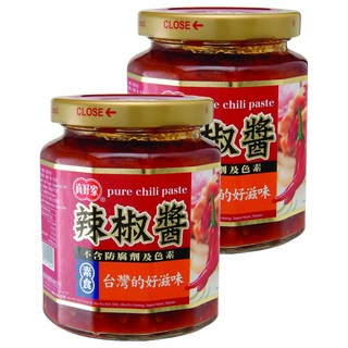 真好家 辣椒醬, 280g, 台灣好滋味, 不含防腐劑及色素, 2罐