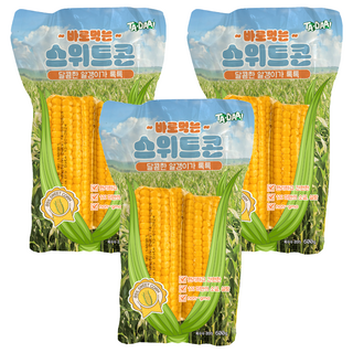 Tadaa 即食甜玉米, 600g, 3個