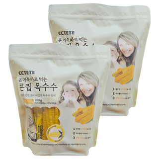 即食玉米+蒜味奶油調味粉 6份入, 936g, 2組