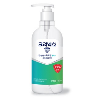 크리넥스 안심플러스 손소독제겔 프레쉬알로에향, 480ml, 1개
