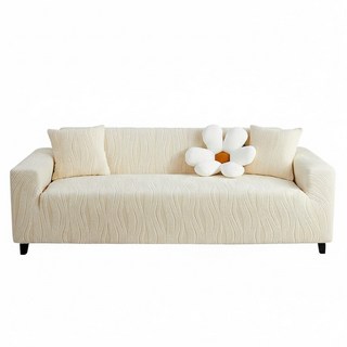 好物良品 藝術紋理系列 防貓抓系列高彈力立體提花彈力沙發罩 三人座