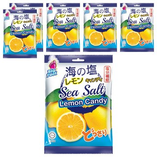 Big Foot 海鹽檸檬糖，補充鹽分和維他命C, 150g, 6袋