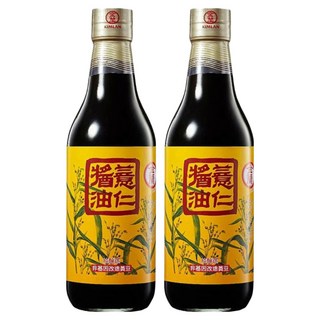 金蘭薏仁醬油 590ml - 適用於素食、蔬果料理, 2瓶
