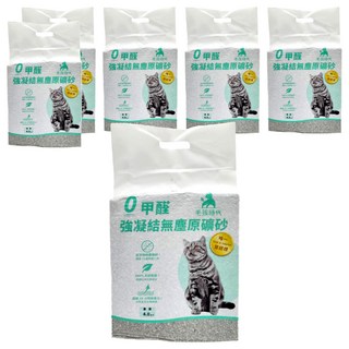 PetsTimes 毛孩時代 強效凝結無塵原礦砂, 無塵, 4kg, 6袋