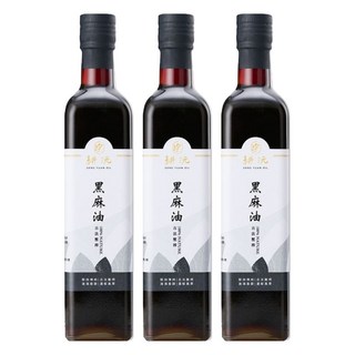 GENG YUAN 耕沅 100%古法壓榨黑麻油, 500ml, 3瓶