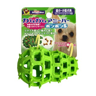 DoggyMan 多格漫 犬用鏤空橡膠玩具, 綠色葫蘆 綠色, 1個